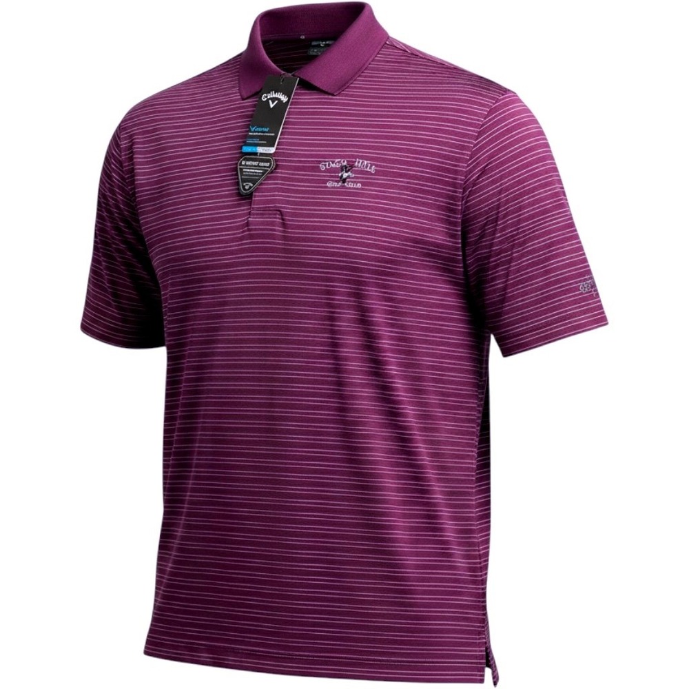 Callaway Mens XL Opti-Dri Golf Polo Shirt Stagg Hill Striped Pink Swing Tech NWT